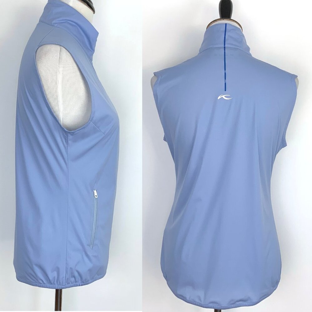 Kjus Switzerland Women's Light Blue Full Zip Golf Vest Sz 38/M - Picture 8 of 16